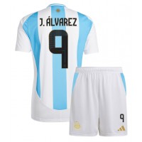 Argentina Julian Alvarez #9 Replica Home Minikit Copa America 2024 Short Sleeve (+ pants)